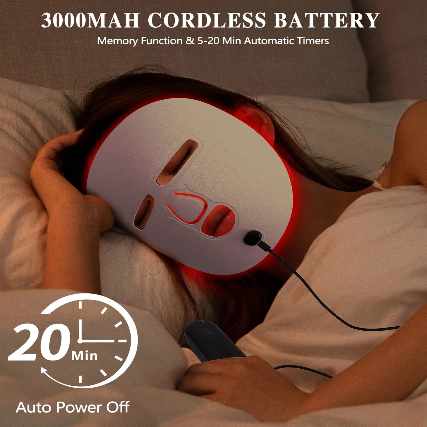 Red Light Therapy Facial Care Mask