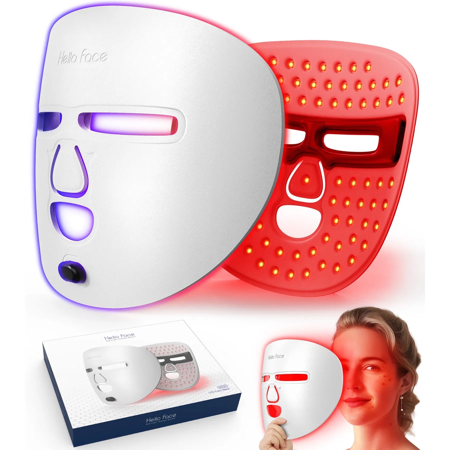 Red Light Therapy Facial Care Mask